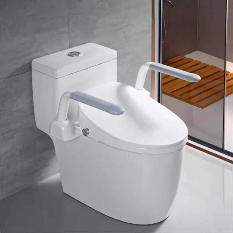Automatic Sensor Flush Intelligent Bidet Toilet Electric Commode Toilet with Handrail Design