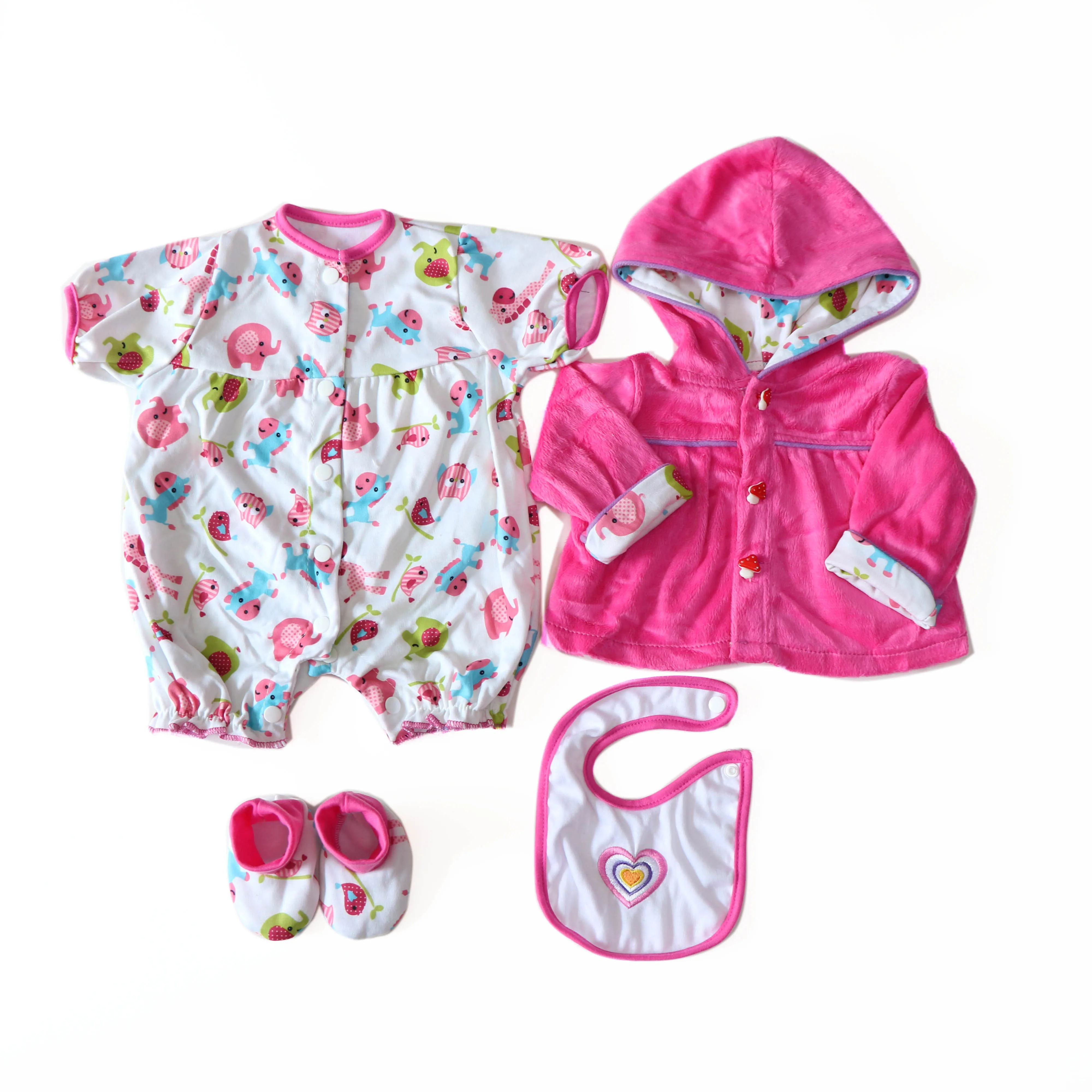 YingHuanMei 20-22 Inch Simulation Doll Clothing Set, 4-piece Clothing. Suitable For Our Store's 20-22 Inch Simulation Dolls