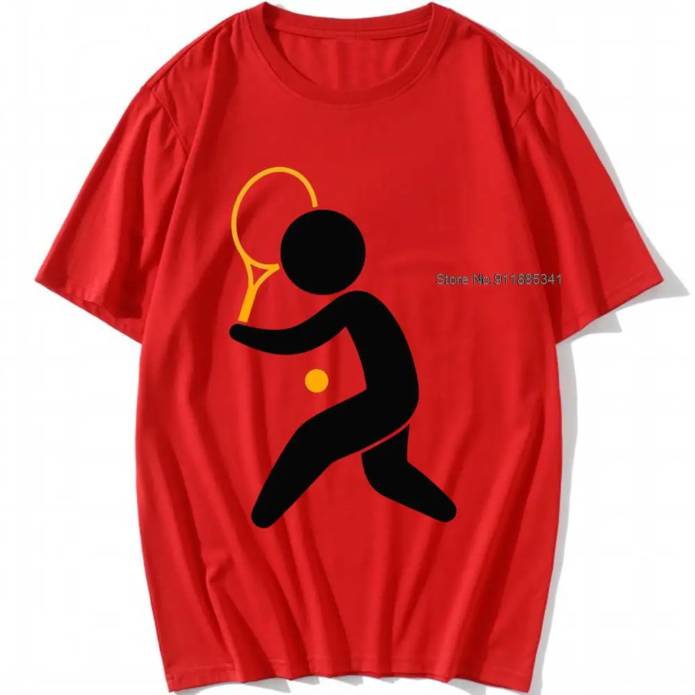 New Design A Tennis Player Plays The Ball Tshirt 100% Cotton Outfit Streetwear Novelty Men And Women O-neck T Shirts Top Tee