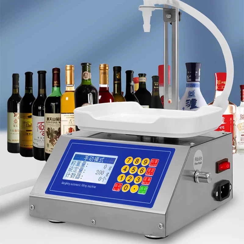 

CSY-3200 Weighing Diaphragm Pump Filling Machine Electronic Scale Liquid Filler Oil Water Drink Wine Juice 220V