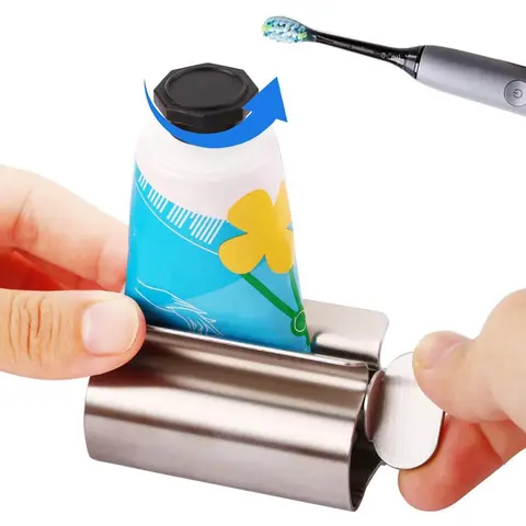 Stainless Steel Wringer Roller Rotate Dispenser for Ointments Cosmetics Bathroom Accessories Toothpaste Squeezer Tube Roller