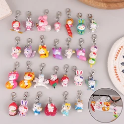 1PCS Kawaii Sanrio Hello Kitty Keychain Creative KT Cat Key Holder Cute Cartoon Anime Keying Bag Pendant Accessories Girl Gifts