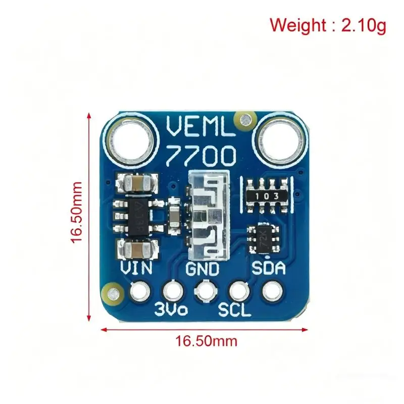 1 Set 120k Lux Light Measuring Sensor Board VEML7700 Ambient Light Sensor Module 3.3V 5V I2C IIC Interface For Raspberry Pi