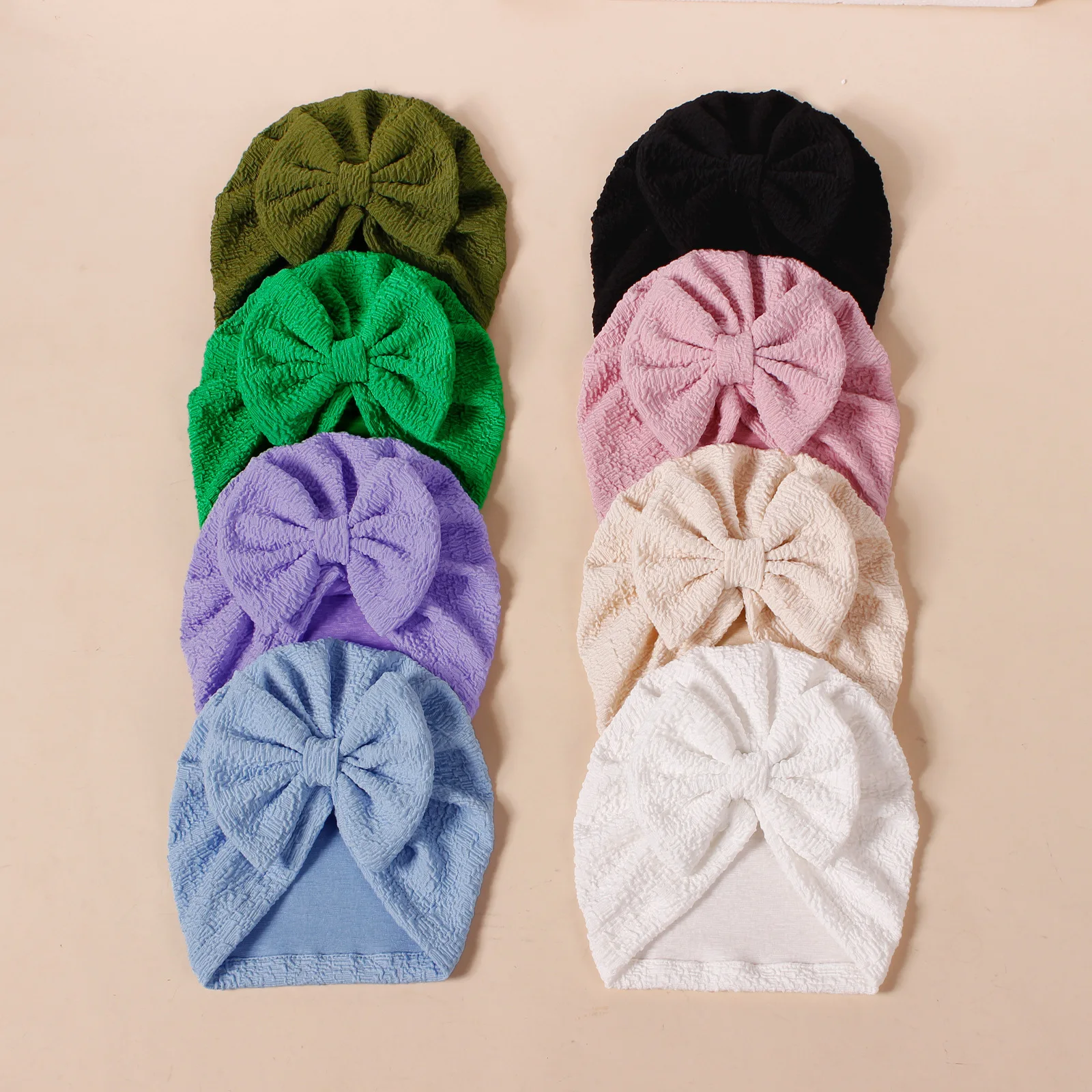 Gorros recém-nascidos com aquecedor de ouvido, arcos do bebê, meninas tricotar turbante, headband indiano, acessórios bonitos para o cabelo para crianças, primavera