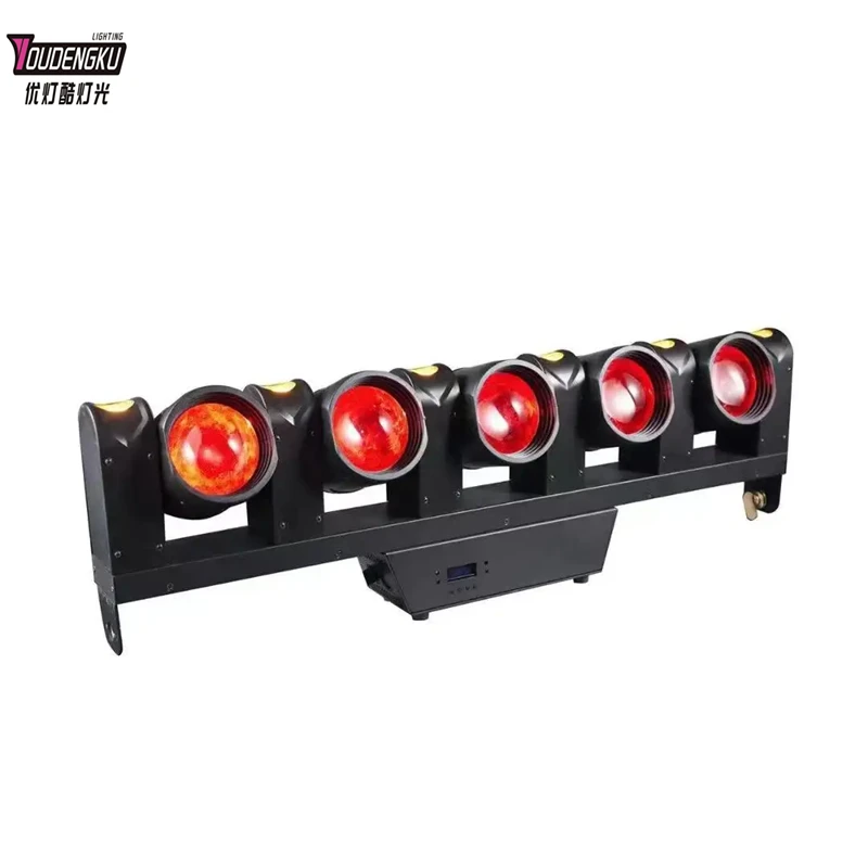 

2 шт., светодиодный светильник Super Beam Five Heads Infinity Rotation с подвижной головкой 5x80 Вт RGBW 4 в 1, светодиодный светильник с подвижной головкой