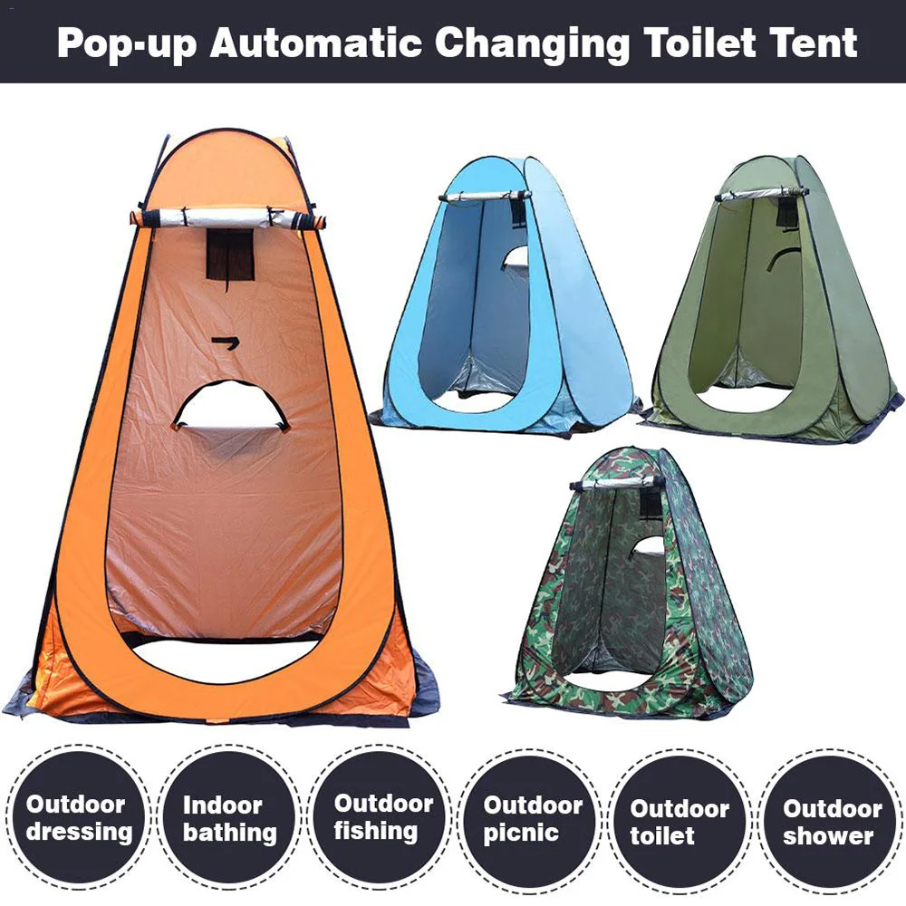 

Portable Outdoor Camping Tent Shower Tent Simple Bath Cover Changing Fitting Room Mobile Toilet Fishing Isolation Tent