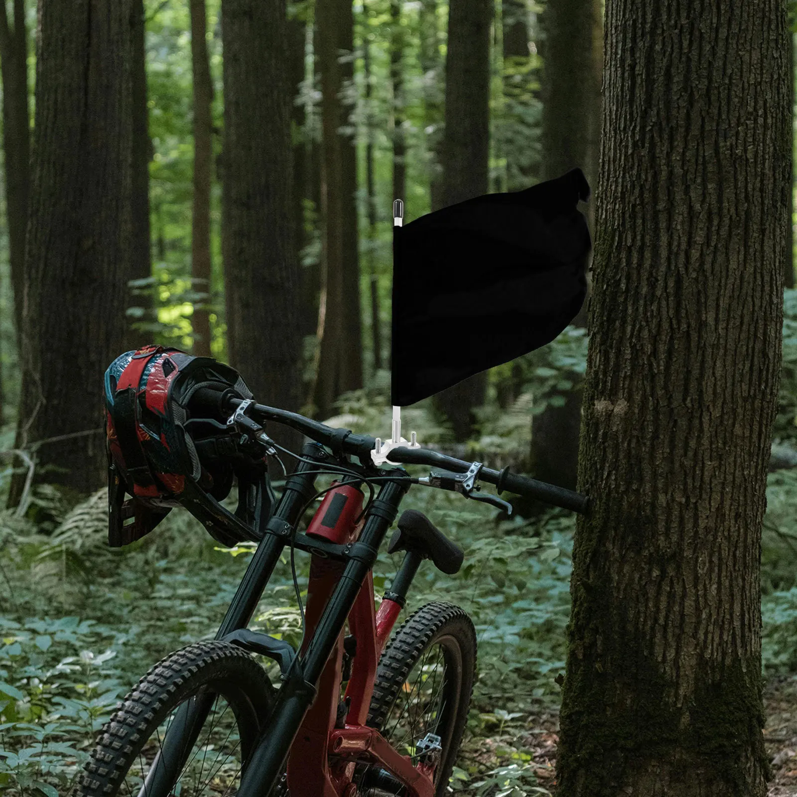 

Bike Flag Pole Stainless Steel Aluminum Alloy Durable Handlebar Mounted Safety Visibility for Mountain Bike Motorcycle Bicycle