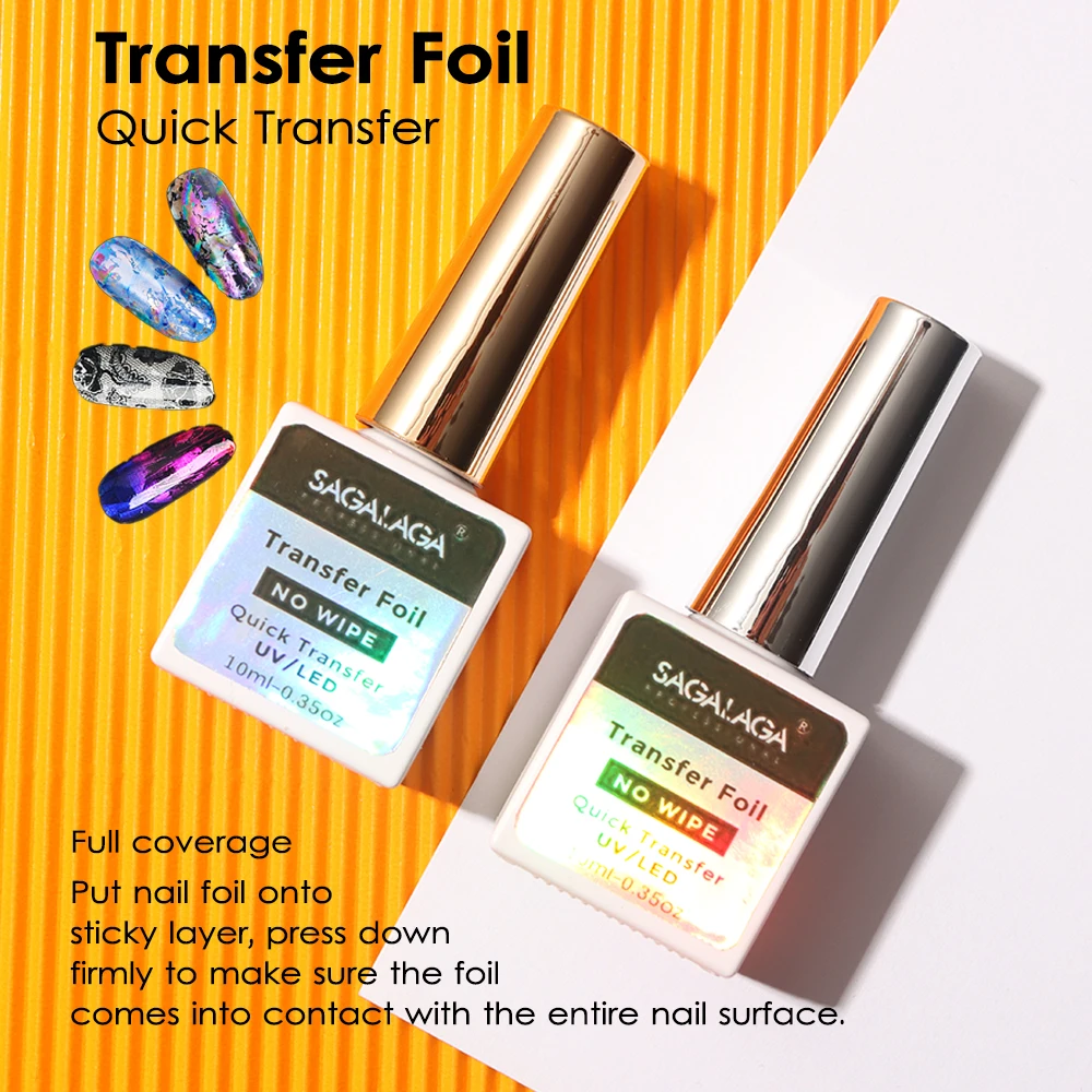 

Professional Transfer Foils Gel 10ml Nail Polish Soak off UV LED Gel Lacquer Extension Gel Used Nail Decoration Custom Label