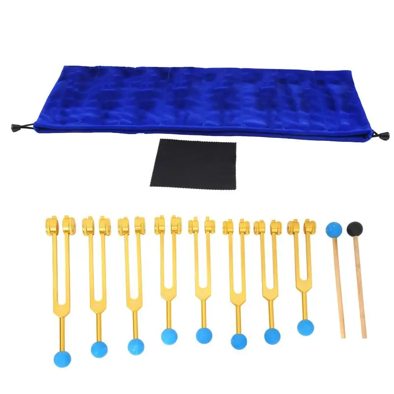 

NALFI-7 Chakras Tuning Fork + 1 Soul Weighted Tuning Forks,For Healing Chakra,Sound Therapy,Reliever Stress