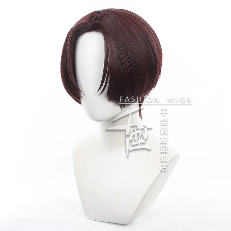 Hayato Suo Wig Cosplay Anime, Wig rambut merah Bofurin Haruka Sakura Halloween Roleplay, properti pesta