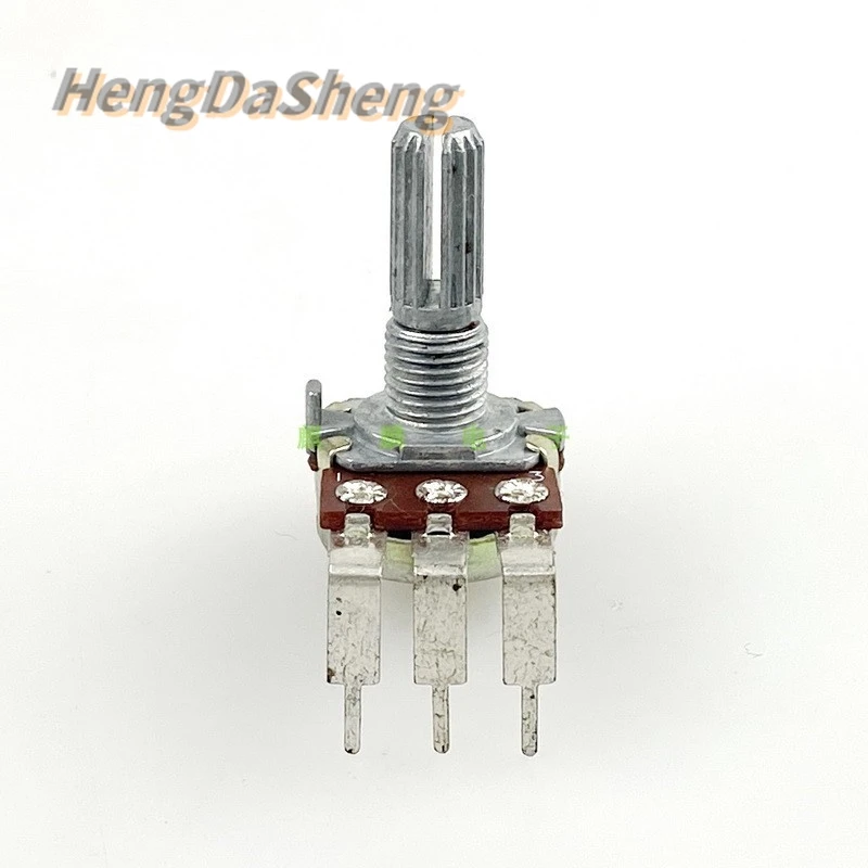 5Pcs/Lot (2) R16 Type B10K B50K Single 3-pin Potentiometer Vertical Bent Foot Long Foot Effect Amplifier Speaker