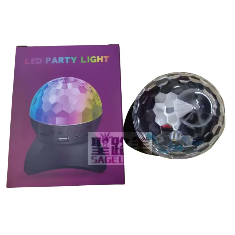 Led  Night Light Rotating Stage LightRGB Strobe Laser Projector Wireless Bluetooth Music Speakers Disco Ball for DJ Ball Party