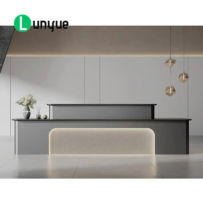 Customizable Office Reception Desk Factory Direct Modern Front Counter Furniture for Business Lobby Hotel Custom Size