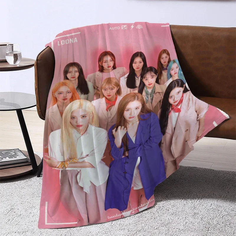 

Kpop Girls Baby Blanket Furry Bedspread on The Bed Sofa Blankets & Throws Winter Knee Warm Baby Bedspreads Camping Home