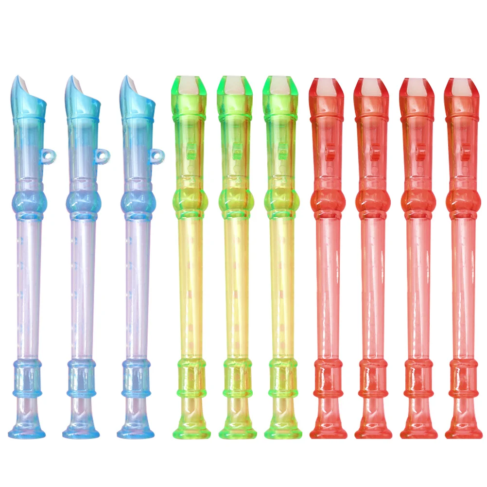 

10 Pcs Little Flute Musical Instruments Kid Toy Student Clarinet Early Education Plastic Children for