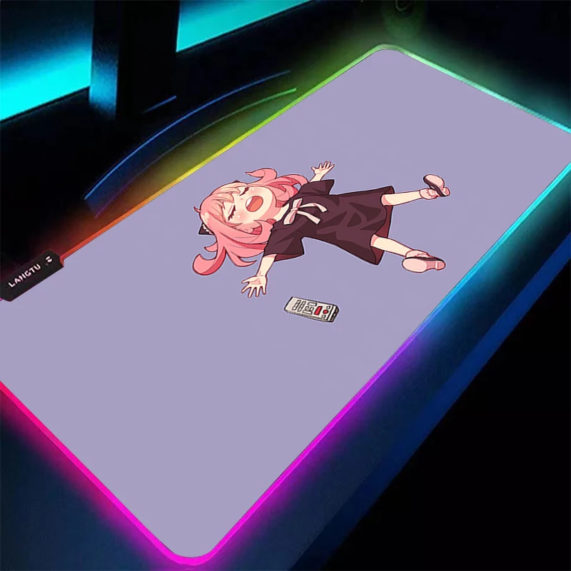 

RGB LED Mouse Pad S-spy×Family Office Desk Mat Large Gaming Mats Non Slip Mousepad Rubber Keyboard Pad PC Accessories Mouse Mat