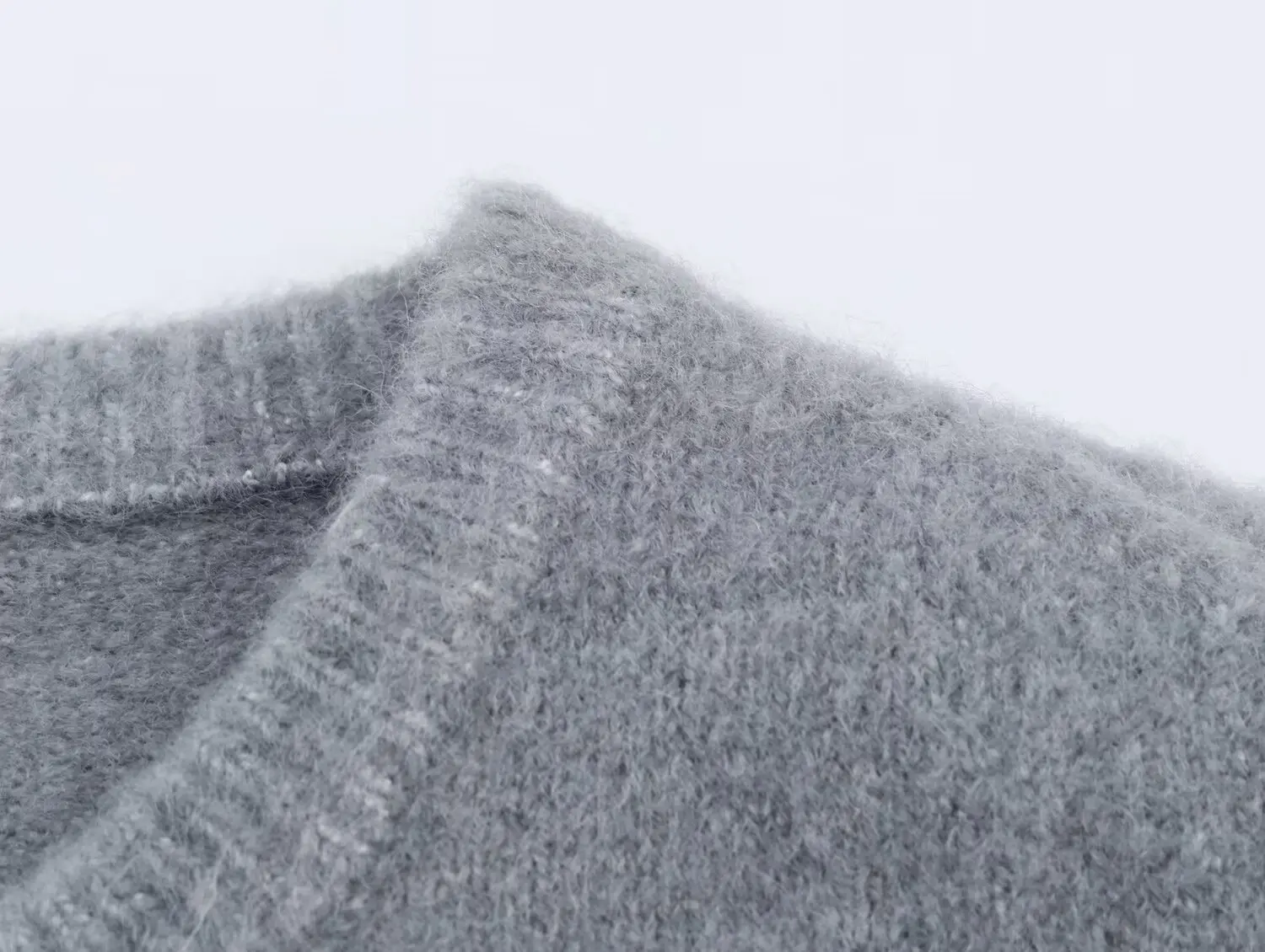 سترة نسائية محبوكة على الموضة للخريف/الشتاء مع أزرار كروية ورقبة دائرية وأكمام طويلة سترة دافئة واحدة الصدر #5