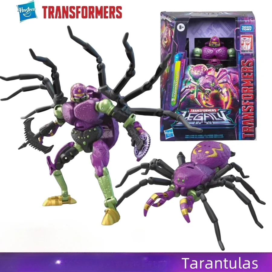 재고 있음 Hasbro 변환 레거시 Tarantulas Evolution 시리즈 디럭스 클래스 13CM 장난감 로봇 액션 피규어 어린이 선물 애니메이션