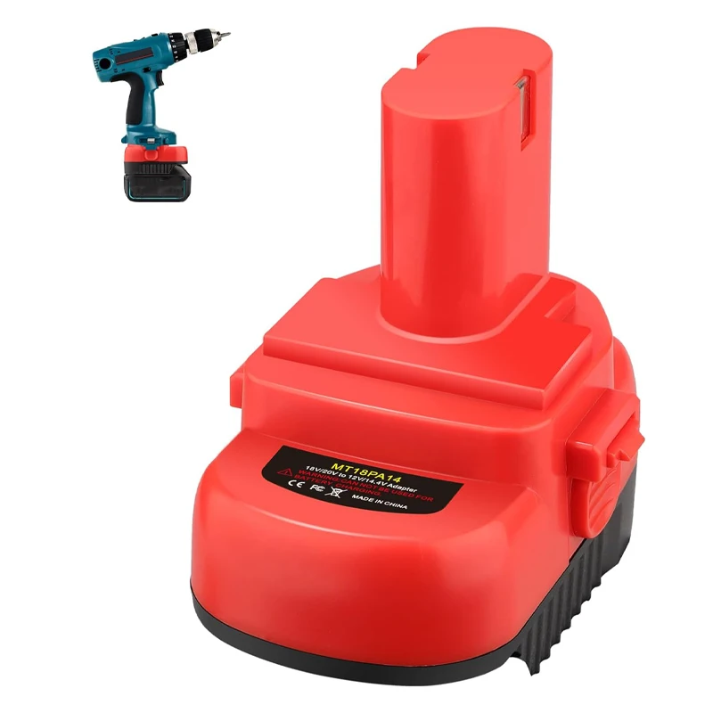 Battery Adapter for Makita 18V Battery Convert to for Makita 12V/14.4V Ni-CD Battery, Converter for Makita 12V NiMh Power Tool