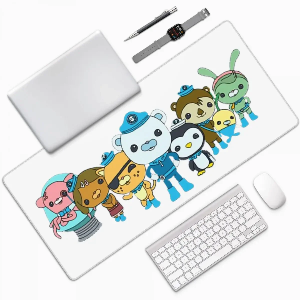 Octonauts-alfombrilla grande para ratón, teclado de ordenador, alfombrilla para ratón, Gamer, PC, portátil, escritorio, accesorios de oficina, alfombrillas para mesa