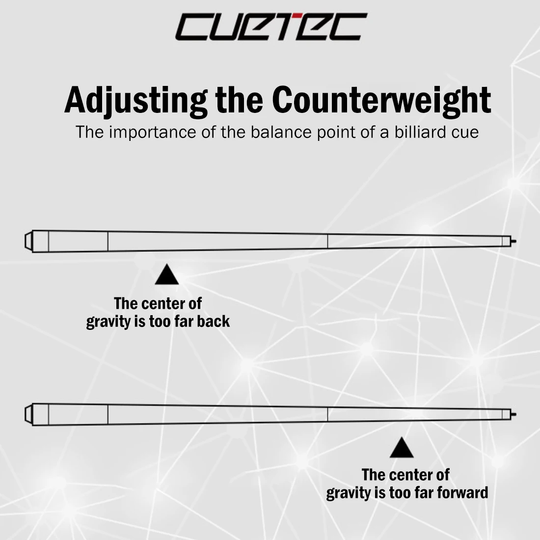 Cuetec Acueweight Pool Cue Weight Bolts, 4 Pack Replacement Cue Weights 0.3oz/0.5oz/1.0oz/1.5oz, Professional Billiard Cue