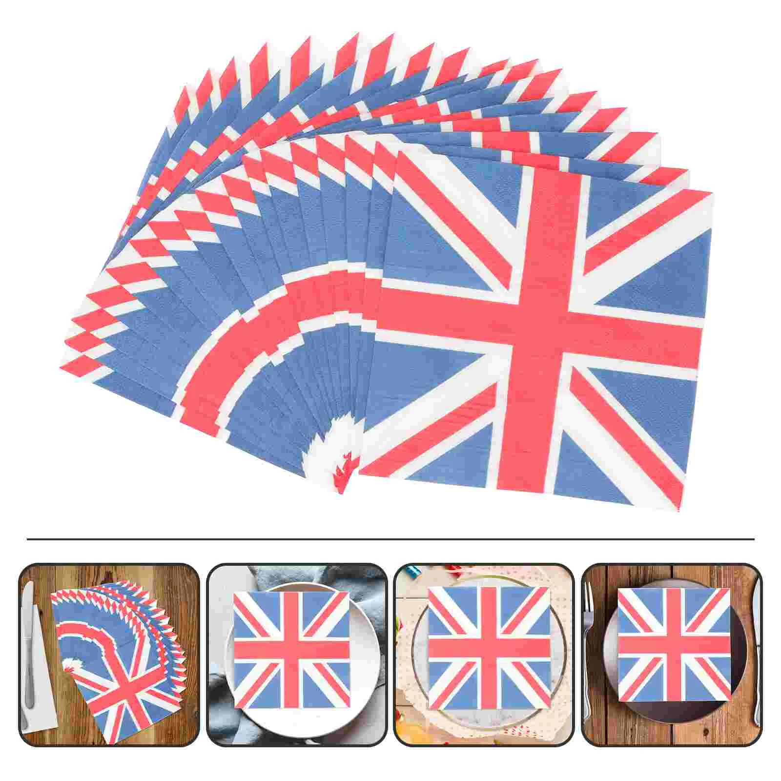 

3 Bags United Kingdom Napkins Party Supplies Union Jack Tissue Decorate Shopping Adornos Para Mesa