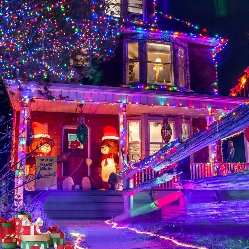 Solar Powered Outdoor String Lights 100 LED 8Modes IP65 Waterproof for Garden Patio Party Yard Christmas Easter Decor