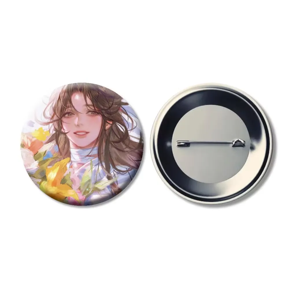 "البركات الأفضل الرسمية السماوية" الأصلية الطرفية "Xie Lian Hua cheng" بروش شارة صفيح لامعة هدية