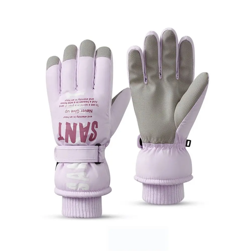 

Fashion Windproof Women Ski Gloves Waterproof Warm Winter Cycling Skiing Gloves Full Finger Non-slip Snowboard Mittens Outdoor