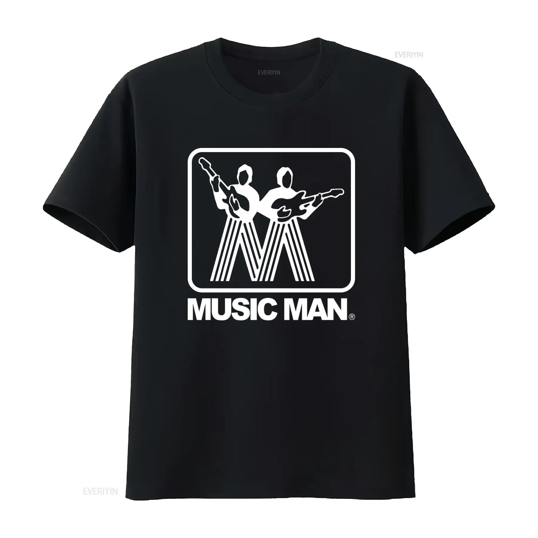 MUSICMAN Logo Retro T shirt Awesome Condition for Guitar Bass Amp Lovers Black XL vintage Washed Top For Everyday Wear