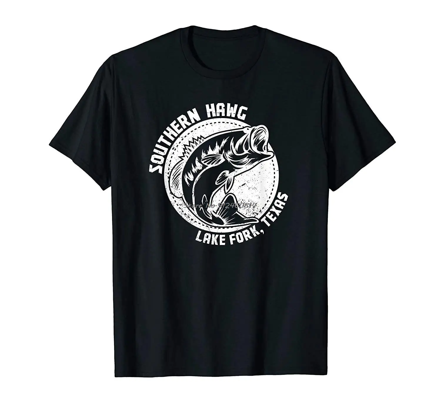 Southern Hawg Lake Fork Texas Bass Fishing T-Shirt for Men T-Shirt Men Cotton O-neck Tshirt Hip Hop Tees Streetwear Harajuku