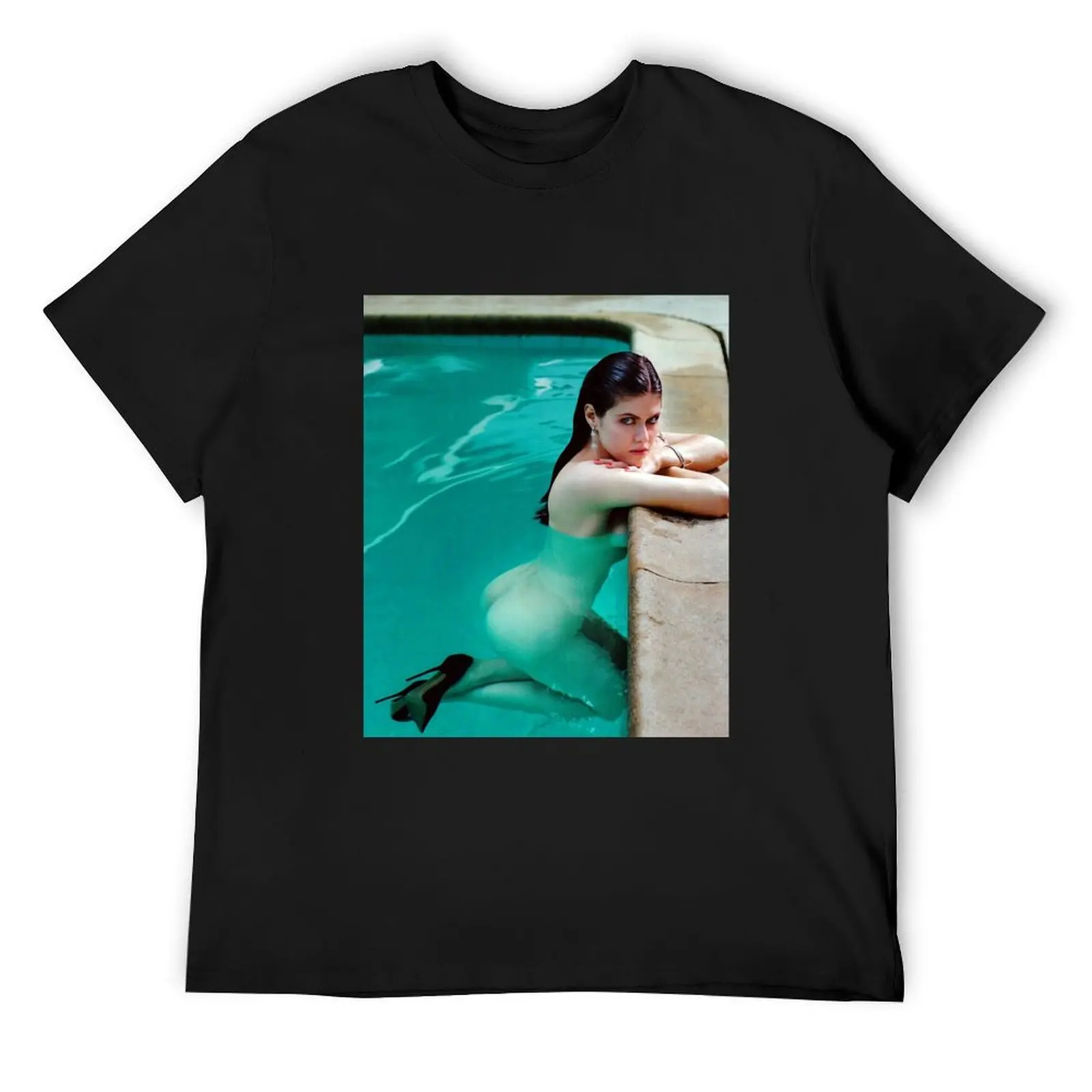 

Adventure Legend Lightning Thief Bathe Beauty Alexandra Daddario Poster Retro T-Shirt sports fans mens fashion