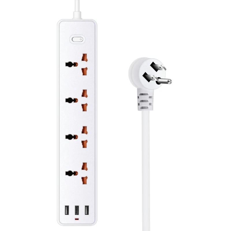 Protector Power Strip with 4 AC-Outlets & 3 USB Ports 1700Joules for Home DropShipping