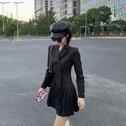 Clothing Black Blazer Mini Women's Dress Graduation Female Dresses 2024 Short Cheap Casual Promotion Loose Vintage Sale Summer X