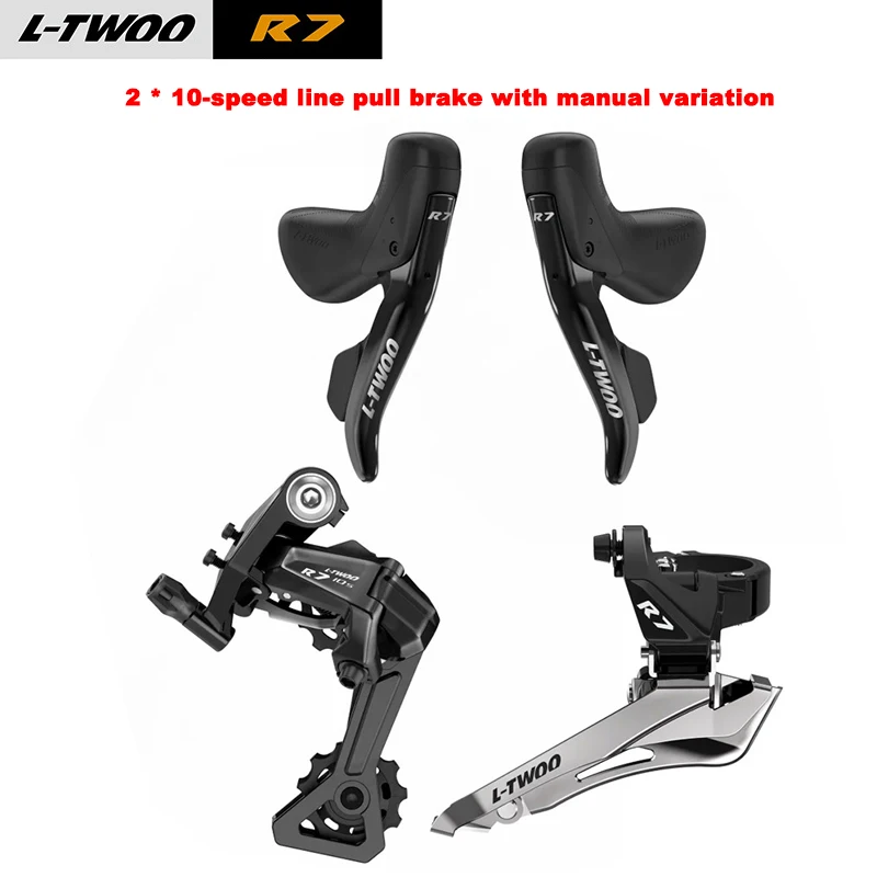 

LTWOO R7 шоссейный велосипед 2X10 Speed Derailleur Groupset Совместимый рычаг переключения передач Shimano Передний и задний переключатель 10 В 20 В Велосипедный комплект