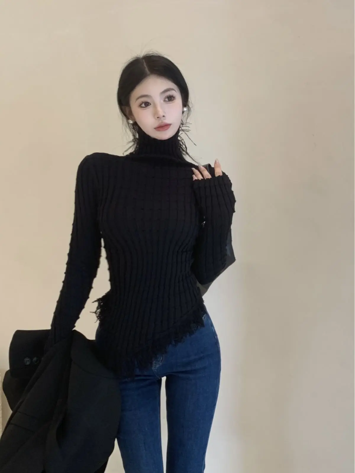 

Sweaters Jumpers Pullovers Women Body Plush Crew Neck Minimal Ordinary Regular Plain Basic Simple Commute BF Y2K Lady OL Formal