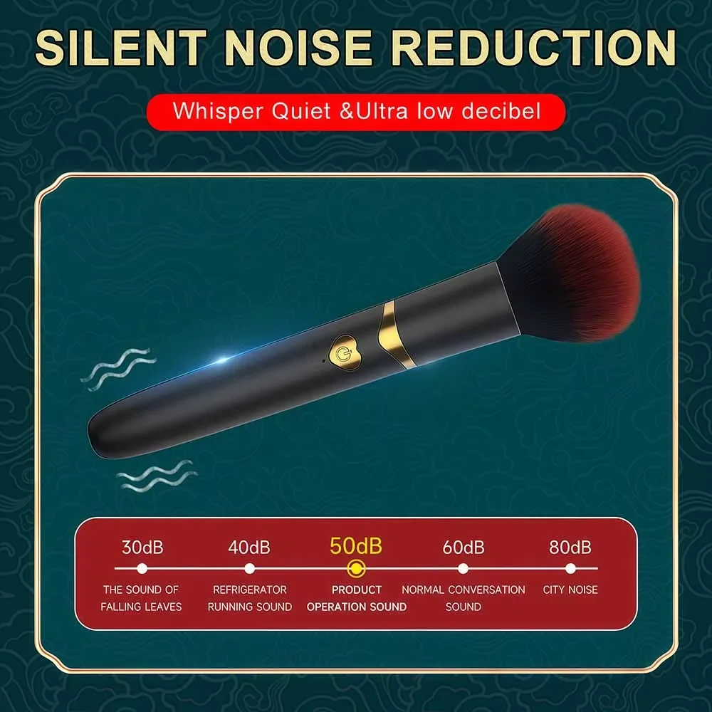 Makeup Brush Vibrator for Women G Spot Vagina Massager Dildo Powerful Clitoris Nipple Stimulator Masturbator Sex Toys for Adult - Image 3