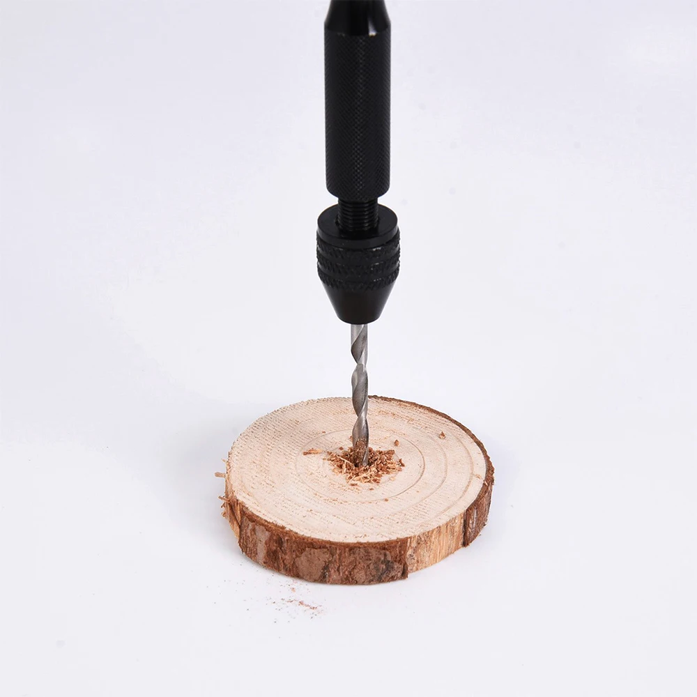 25 قطعة 0.3-3.4 مللي متر مجموعة حفر اليد الصغيرة الألومنيوم اليد مثقاب الخشب مجوهرات الحرفية دليل الحفر أدوات النجارة مثقاب الخشب البلاستيك #4