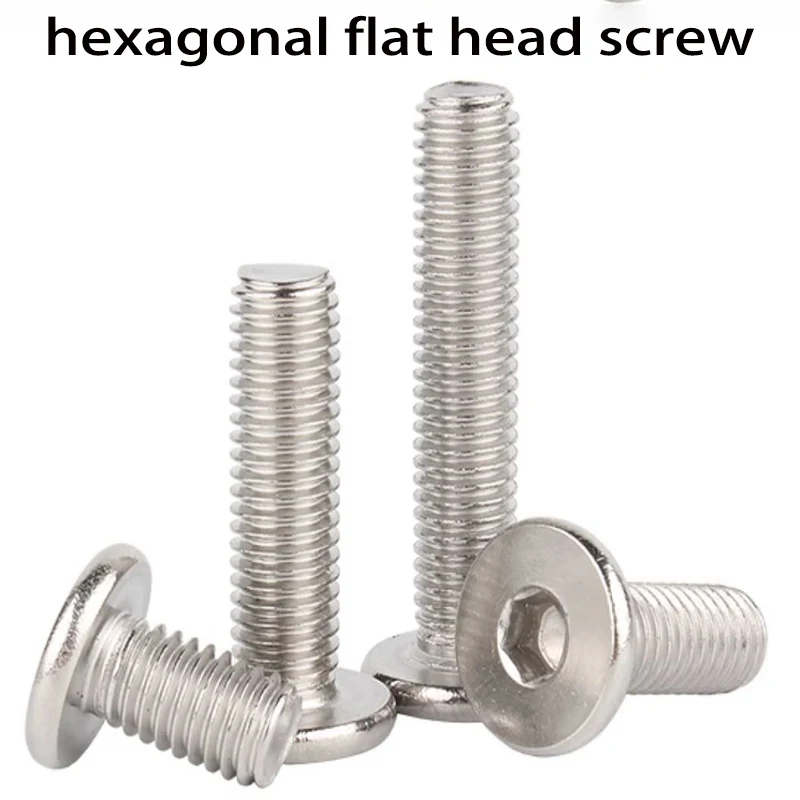 

CM M6 M8 M10 M12 304 A2-70 Stainless Steel Hex Hexagon Socket Ultra Thin Flat Wafer Allen Head Bolt Screw