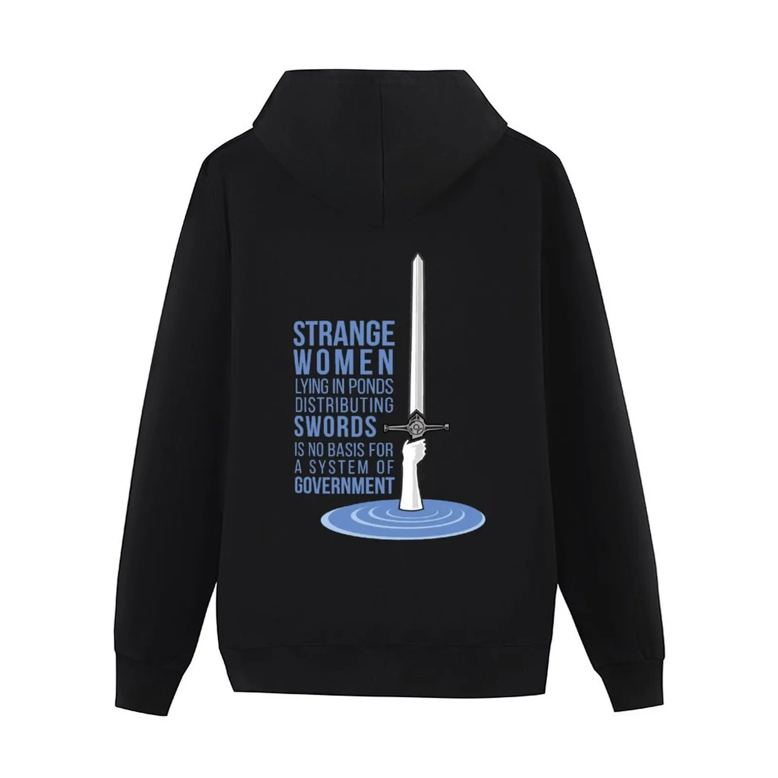 المرأة الغريبة الكذب في البرك توزيع السيوف - مونتي بيثون هوديي النمط الياباني الرجال الملابس أنيمي الملابس رياضية الرجال