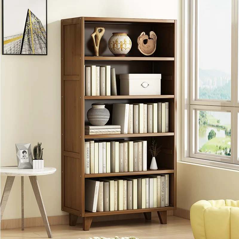 Multi-functional bookshelf wall shelf floor multi-layer magazine storage bookcase storage rack