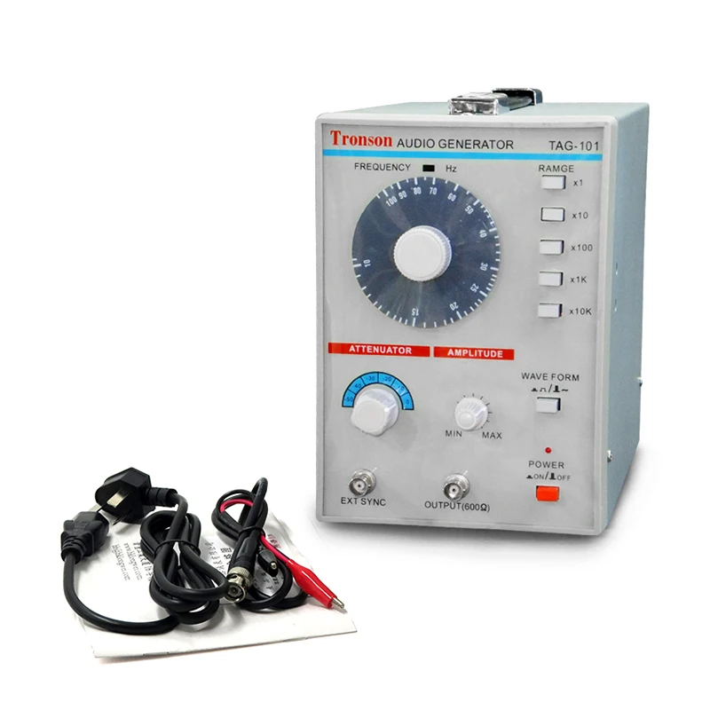 

AC 100-240V TAG-101 Low Frequency Audio Signal Generator Signal Source 10Hz-1MHz