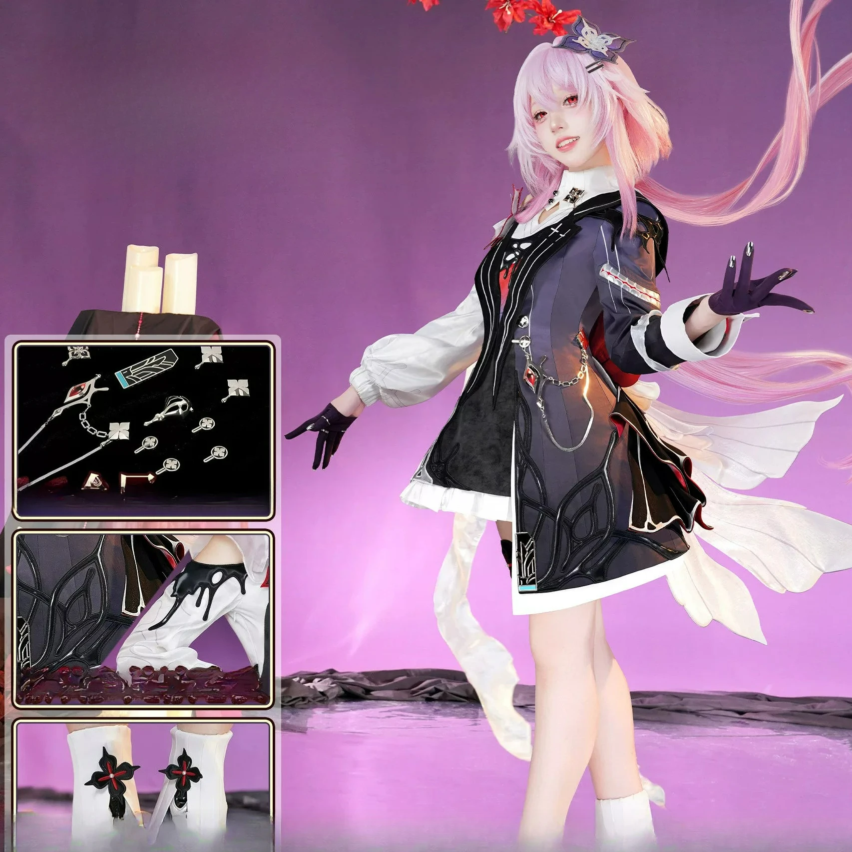 

Honkai: Star Rail March 7th Long Night Moon cosplay cosplay cosplay server Halloween Uniform Carnival Party Play Role Clothes