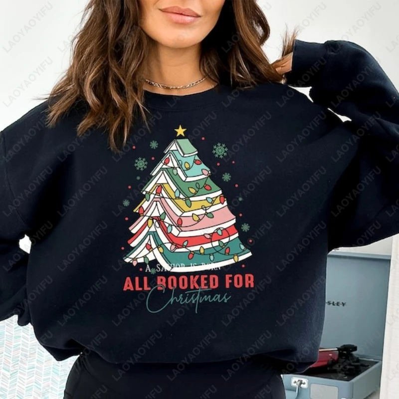 جميعها محظورة هدية الكريسماس لمحبي المكتبة دودة الكتب البلوز عشاق الكتاب السنة الجديدة عيد الميلاد البلوز Roupas الأنثوية موضة هودي #3