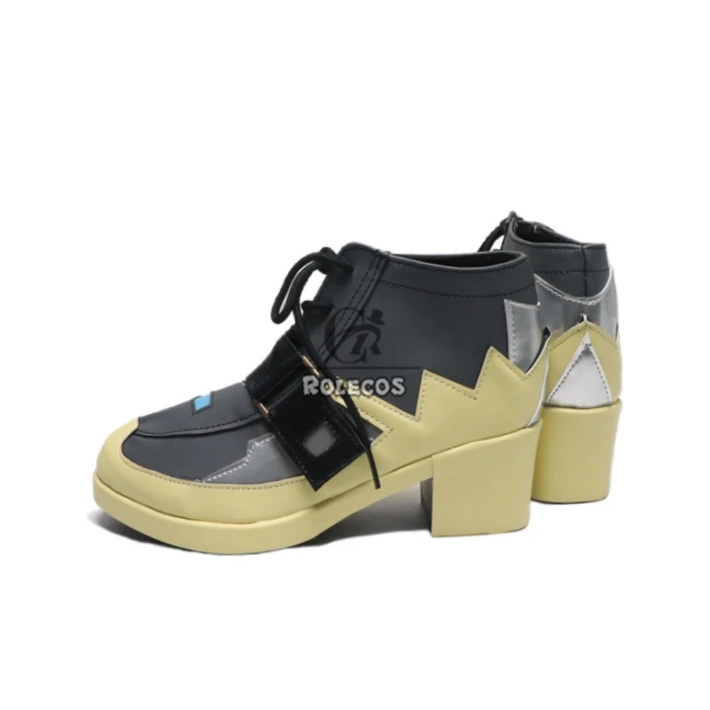 Rolecos Zenless Zone Zero Harumasa Cosplay Schoenen Harumasa Hoge Hak PU Leer Halloween Kerst Dames Heren Schoenen