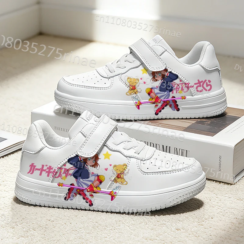 

Popular Card Captor Parent Child Shoes Woman Girls Cute Sakura Cartoon Print Comfortable Lightweight Niña Shoes Chaussure Kids