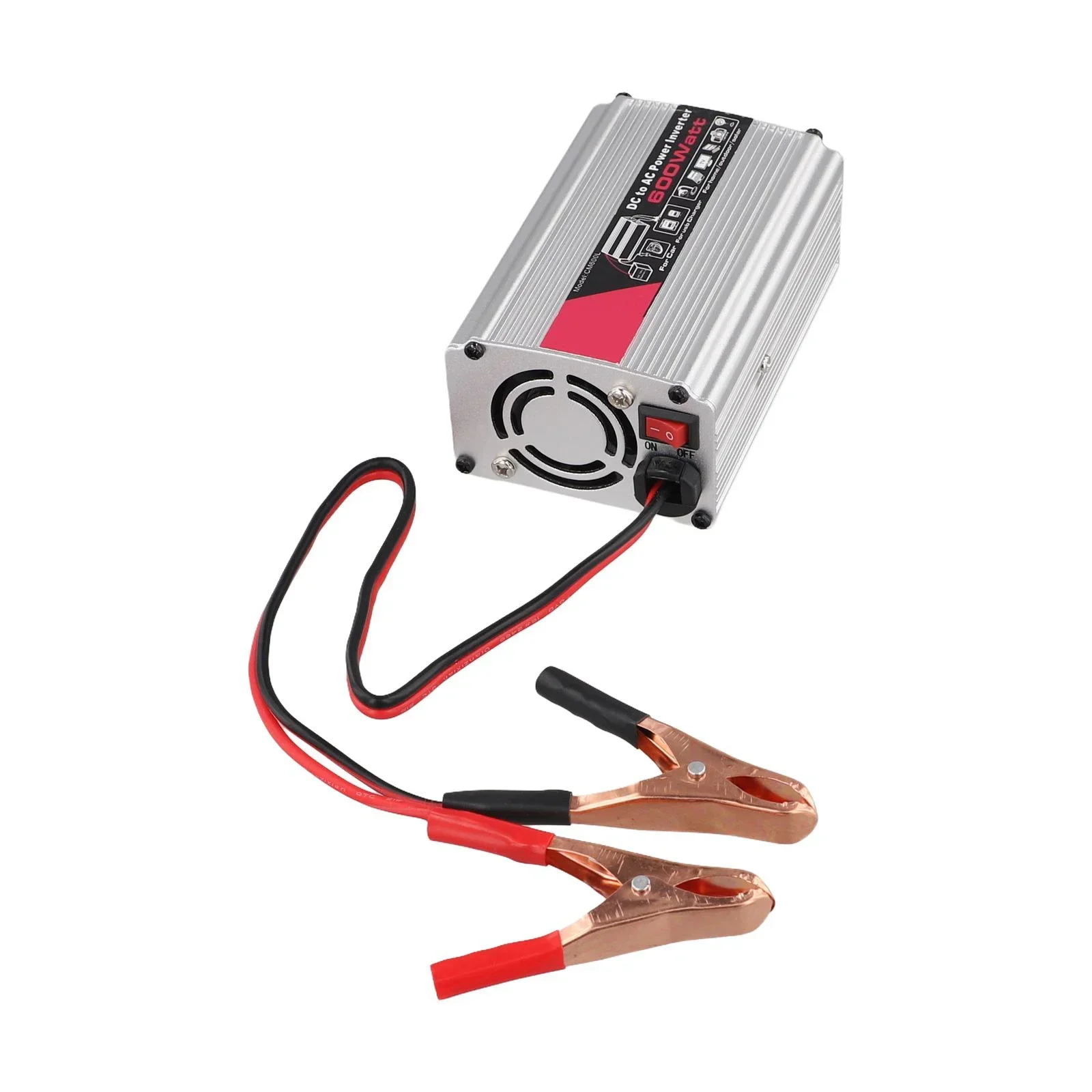 

600W Power Inverter DC 12V To AC 220V Car Inverter With 2-Universal Sockets 1PC Practical Auto-Accessories-Tools