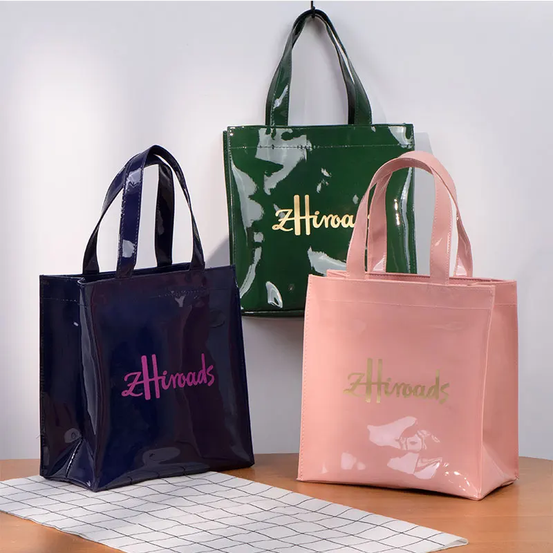 Luxury Glossy Tote Bag Waterproof Shiny Handbag for Everyday and Travel Stylish Durable Fashion Accessory