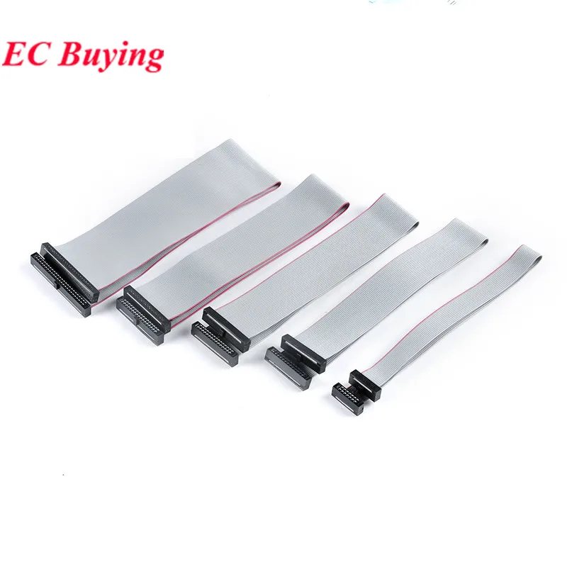Gray Flat Ribbon Cable 1.27MM 2.0MM 2.54MM Pitch AVR 20cm Data Line Wire FC-6/8/10/12/14/16/20/24/26/30/34/40/50P Pin Connector image 5