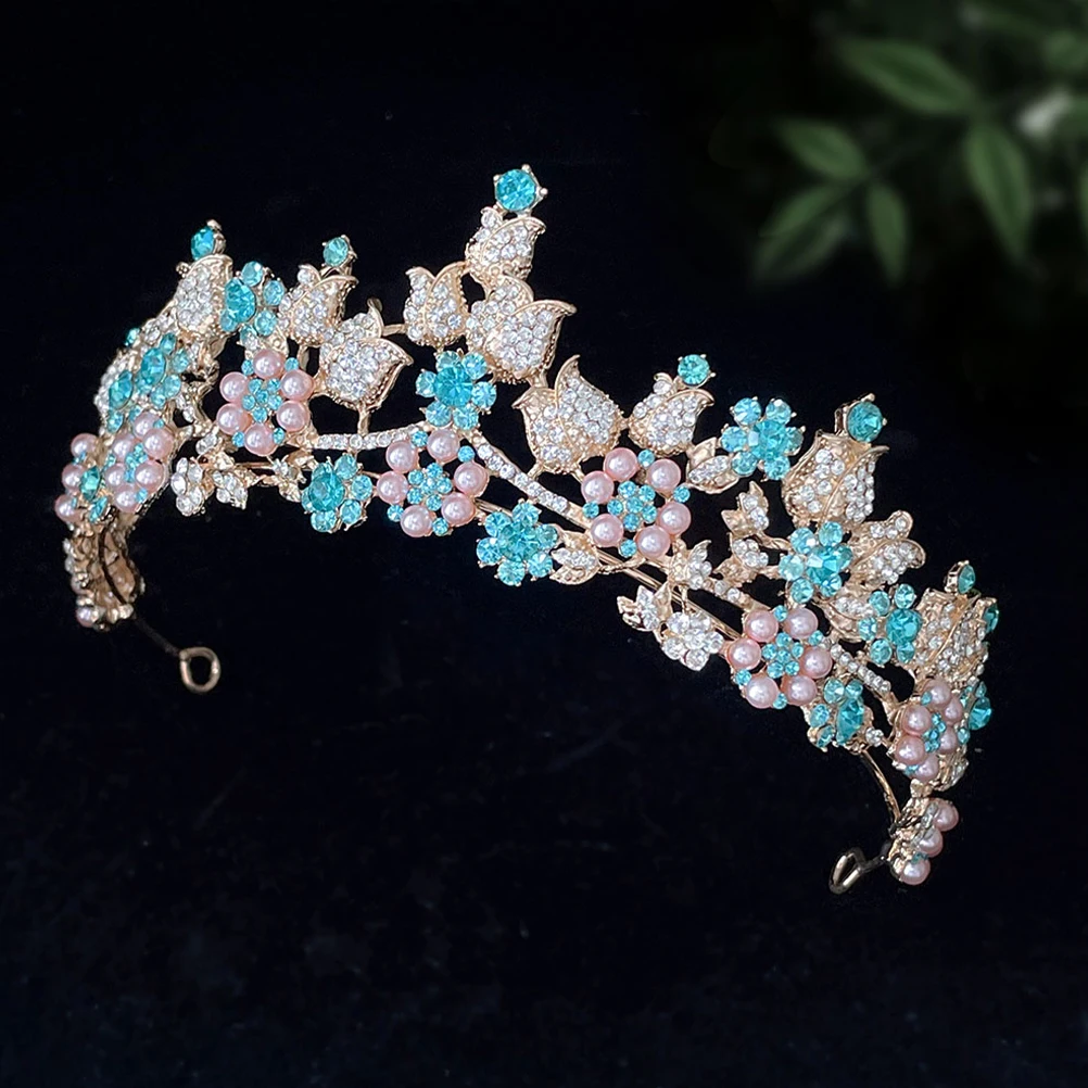

Tiara Crowns Decoration Rhinestone Baroque Elegant Bridal Wedding Party Headpiece Dress Woman
